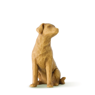 Willow Tree "Love My Dog" Light Coloured Figurine