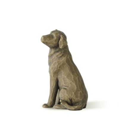 Willow Tree "Love My Dog" Dark Coloured 8.5cm Figurine