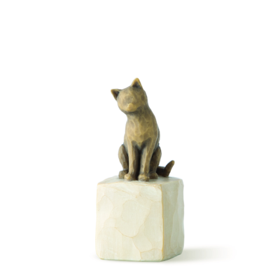 Willow Tree "Love My Cat" Dark Coloured 7.5cm Figurine