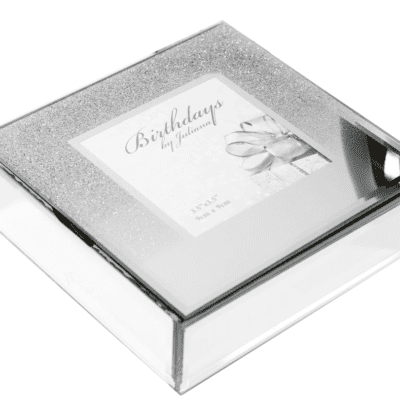 Glitter Mirror Keepsake Trinket Box 4.7cm - Birthdays by Juliana