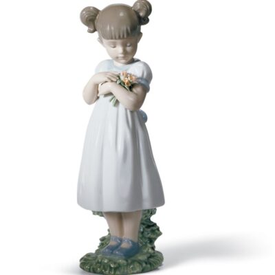 SALE Lladro Flowers For Mommy 21cm Figurine Free Lladro Gift Bag