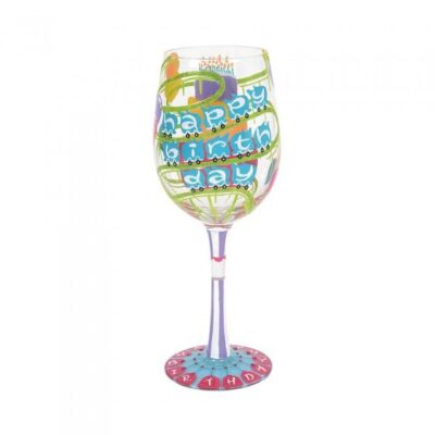 Lolita Happy Birthday Drinking 15oz Wine Glass