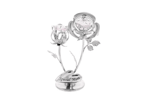 Crystocraft Double Flower Special Mum Flower Mother's Day Ornament