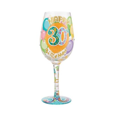 Lolita Happy 30th Birthday 15oz Wine Glass