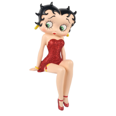 Betty Boop Shelf Sitter Red Glitter Dress 25cm