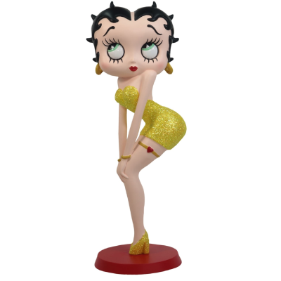 Betty Boop Classic Pose Yellow Glitter Dress 29cm