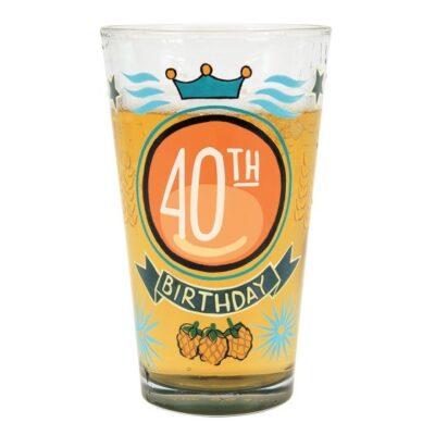 Lolita 40th Birthday Beer Glass 16oz Drinking Glass