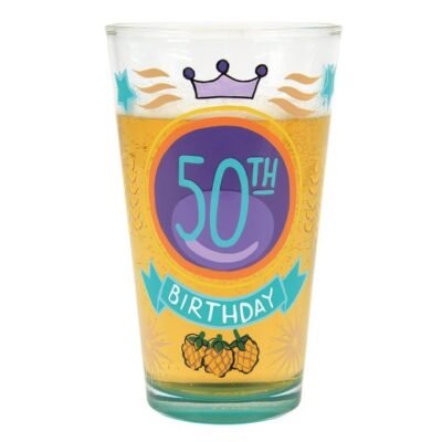 Lolita 50th Birthday Beer Glass 16oz Drinking Glass