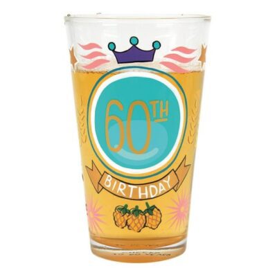 Lolita 60th Birthday Beer Glass 16oz Drinking Glass