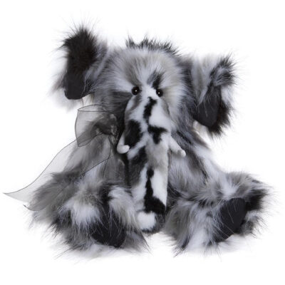 Charlie Bear Black, White and Grey Elephant Everest