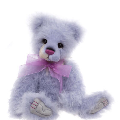 SALE Charlie Bears Natalia Purple Curly Hair Teddy Bear 34cm