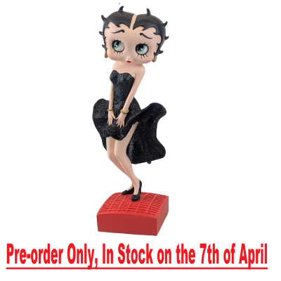 Betty Boop Posing Black Glitter 29.5cm Figurine