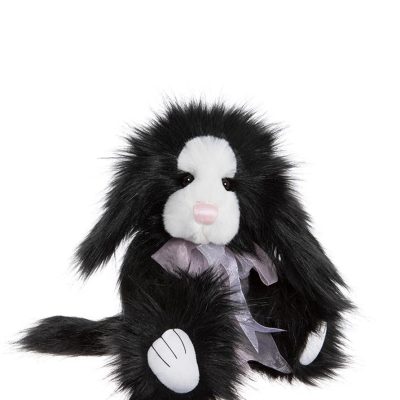 Charlie Bears Maverick Black & White Dog Teddy Bear 33cm