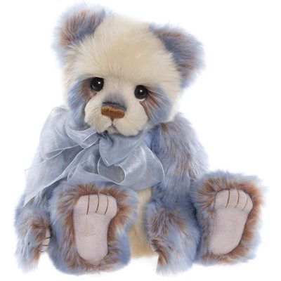 Charlie Bears Aurelia Panda Blue & Cream Teddy Bear 30cm