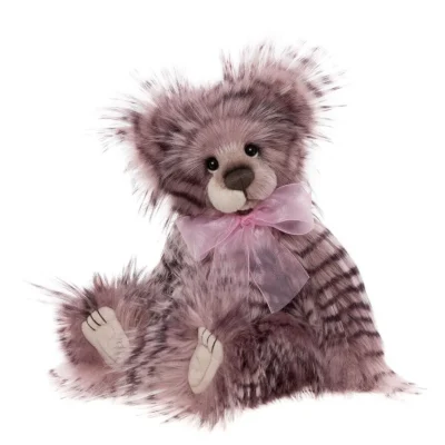 Charlie Bears Strawberry Shortcake Black & Pink Teddy Bear 33cm