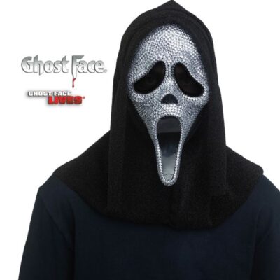 Official Scream Ghostface Ghost Face Bling Rhinestone Mask