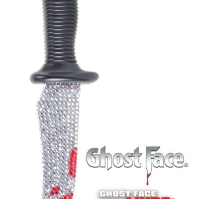 Official Scream Ghostface Ghost Face Bloody Bling Knife Prop -26cm