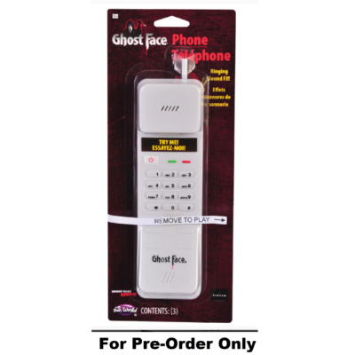 Pre-Order Official Scream Ghostface Ghost Face Retro Phone Prop with Sound