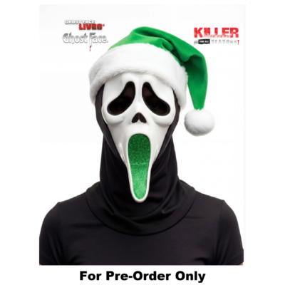Pre-Order Official Scream Ghostface Ghost Face Green Glitter Christmas Elf
