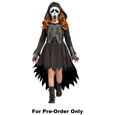 Pre-Order Official Scream Ghostface Ghost Face Skeleton Girls Kids Costume
