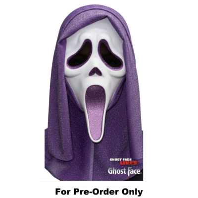 Pre-Order Official Scream Ghostface Ghost Face Purple Glitter Mask