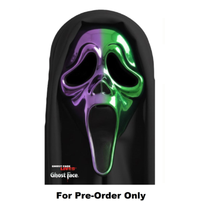 Pre-Order Official Scream 6 Ghostface Ghost Face Ombre Chrome Purple & Green Mask