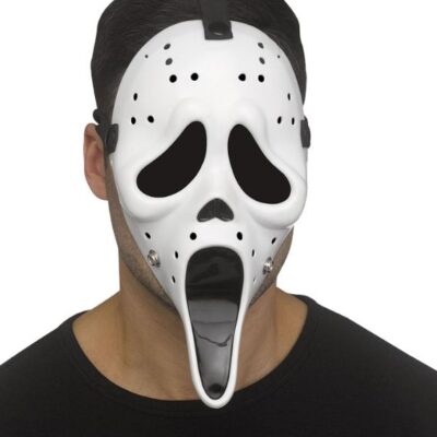 Official Scream Ghostface Ghost Face Jason Hockey Mask - White