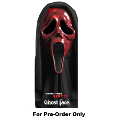 Pre-Order Official Scream Ghostface Ghost Face Marbled Mask - Red