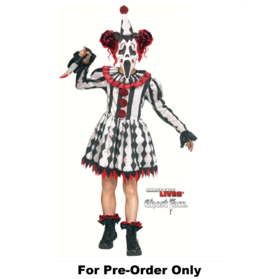 Pre-Order Official Scream Ghostface Ghost Face Girls Harlequin Costume